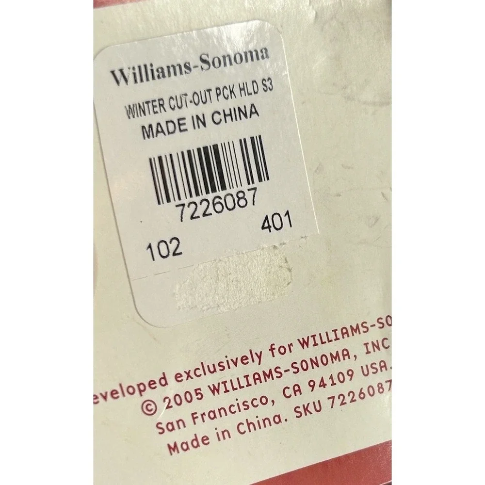 Vintage 2005 3 WILLIAMS SANOMA NORTH POLE PANCAKE MOLDS REINDEER GINGERBREAD